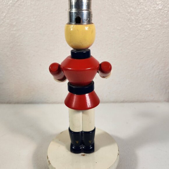 1950's Nursery Kids Baby Lamp Toy Soldier Boy Tested Working Vintage No Shade - Picture 11 of 16